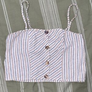 Daytrip Multicolor Striped Crop Top